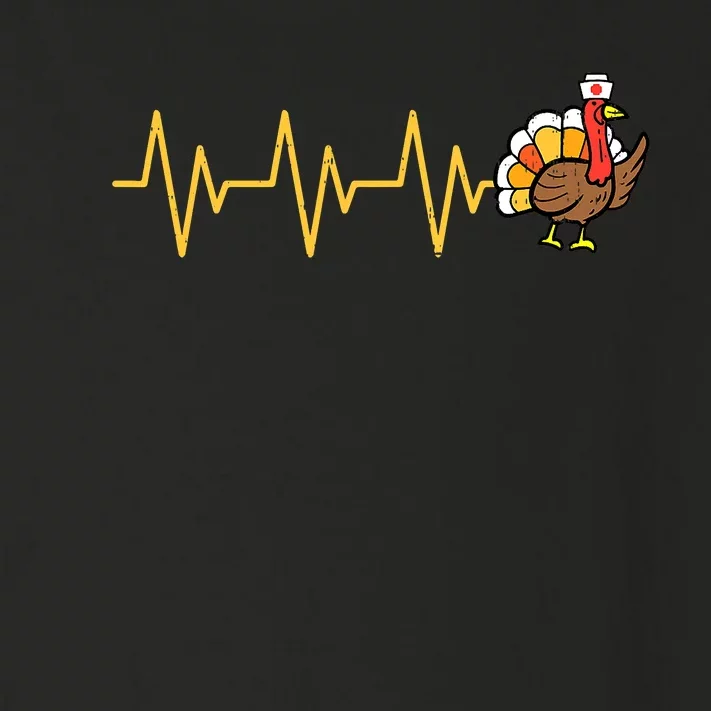 Heartbeat Turkey Nurse Thanksgiving Scrub Top Fall RN ICU ER Toddler Long Sleeve Shirt