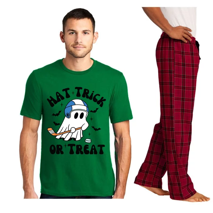 Hat Trick Or Treat Hilarious Hockey Halloween Family Pajama Set