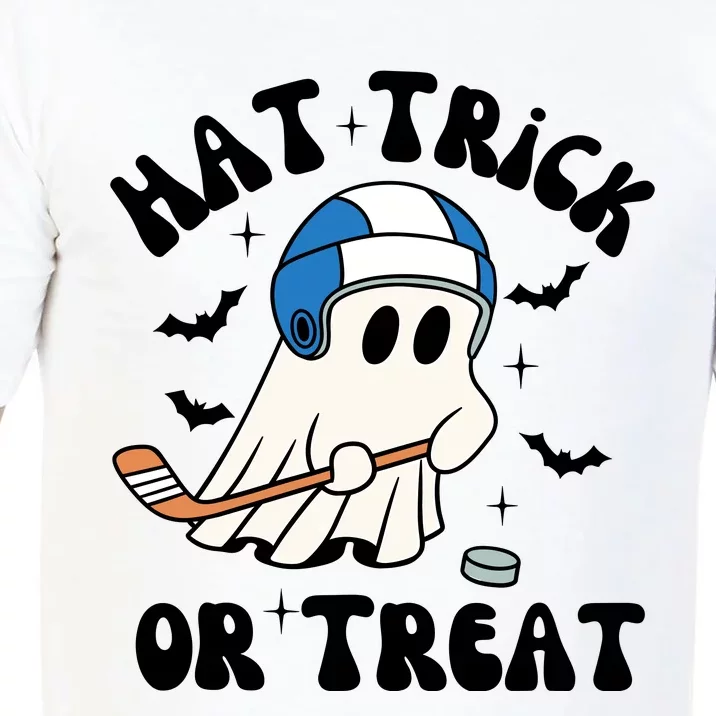 Hat Trick Or Treat Hilarious Hockey Halloween Family Comfort Colors T-Shirt