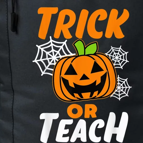 Halloween Trick or Teach Pumpkin Teacher Daily Commute Backpack