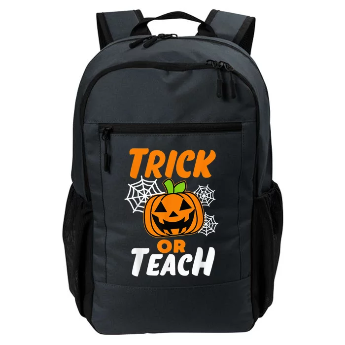 Halloween Trick or Teach Pumpkin Teacher Daily Commute Backpack