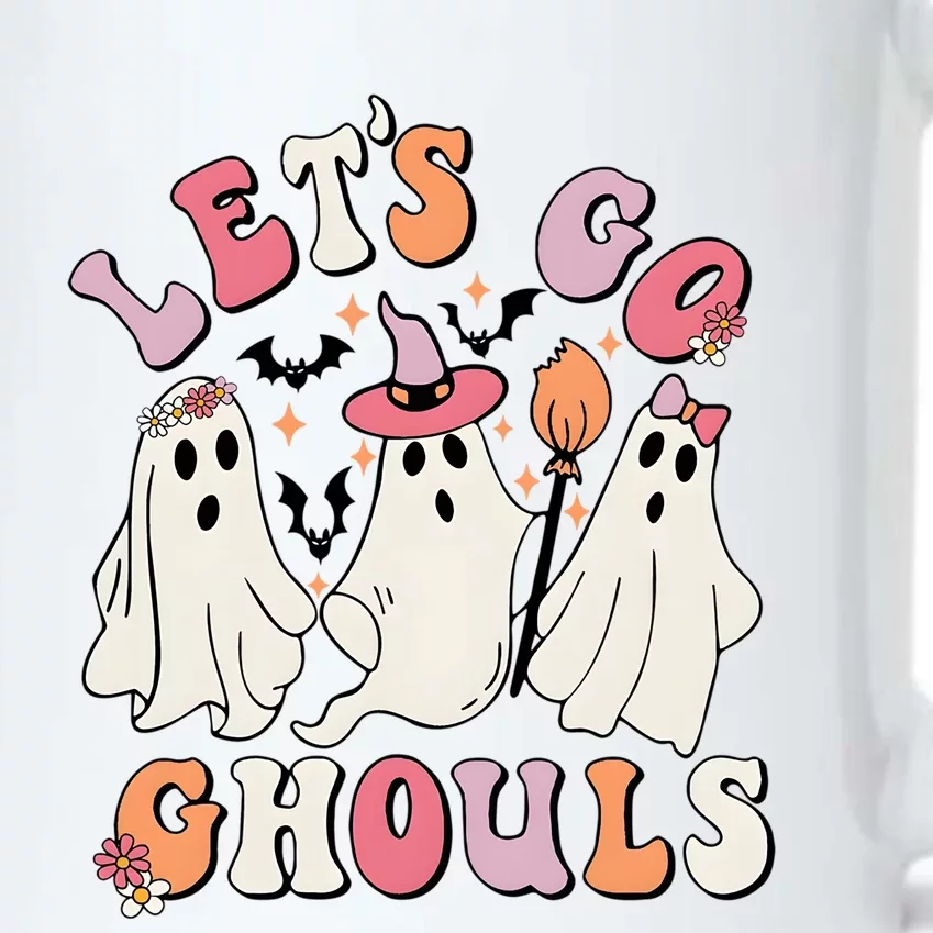 Halloween Trick Or Treat Spooky Vibes Ghost Lets Go Ghouls Gift Black Color Changing Mug