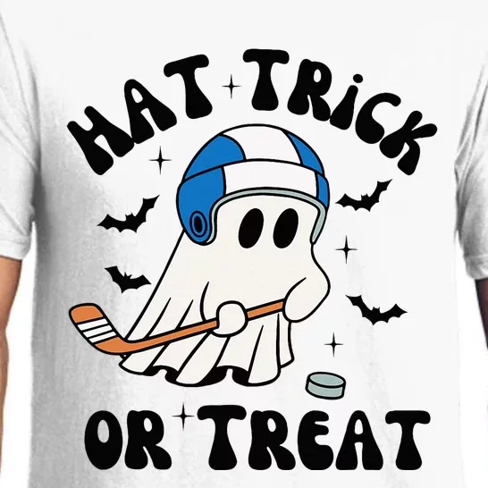 Hat Trick Or Treat Hilarious Hockey Halloween Family Pajama Set