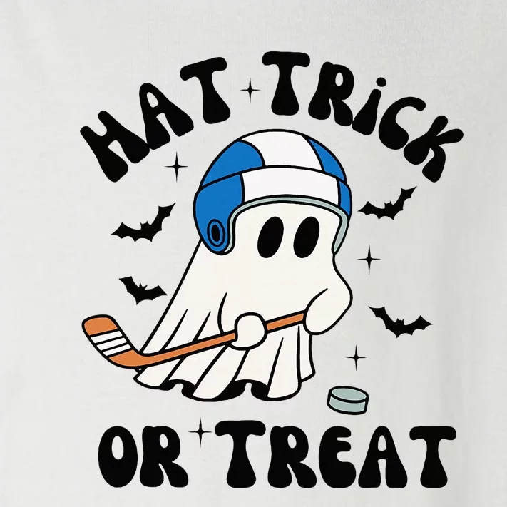 Hat Trick Or Treat Hilarious Hockey Halloween Family Toddler Long Sleeve Shirt