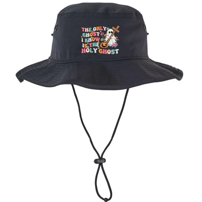 Halloween The Only Ghost I Know Is The Holy Ghost Christian Legacy Cool Fit Booney Bucket Hat