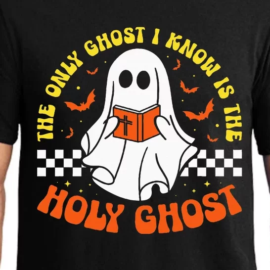 Halloween The Only Ghost I Know Is The Holy Ghost Christian Pajama Set