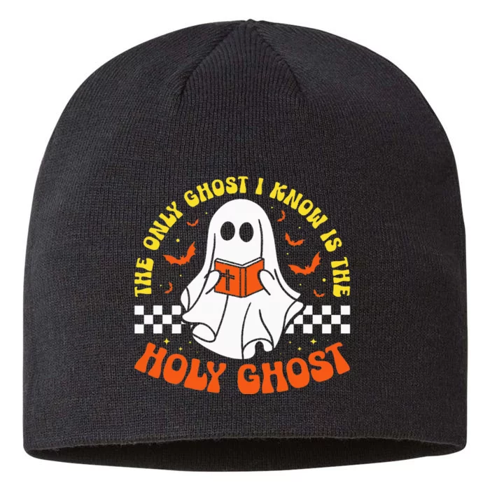 Halloween The Only Ghost I Know Is The Holy Ghost Christian 8 1/2in Sustainable Knit Beanie