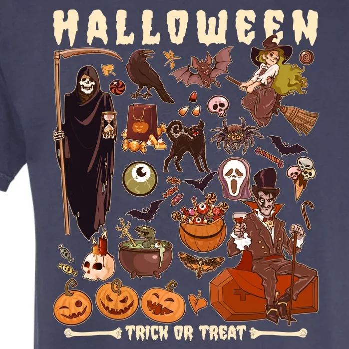 Halloween Trick Or Treat Garment-Dyed Heavyweight T-Shirt