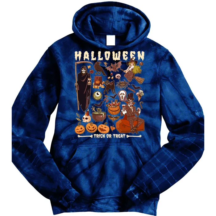 Halloween Trick Or Treat Tie Dye Hoodie