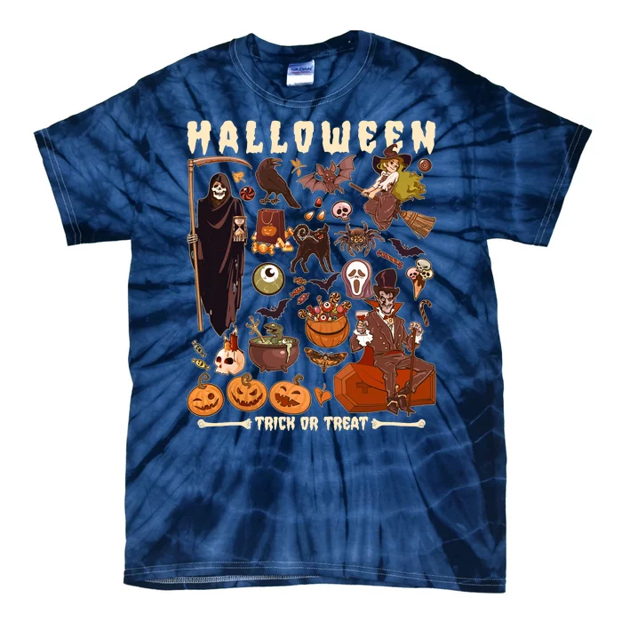 Halloween Trick Or Treat Tie-Dye T-Shirt