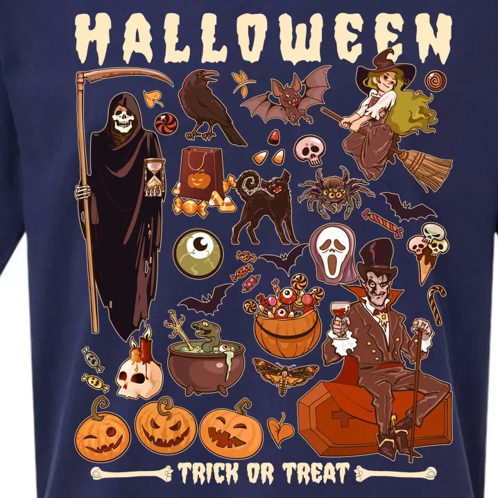 Halloween Trick Or Treat Sueded Cloud Jersey T-Shirt