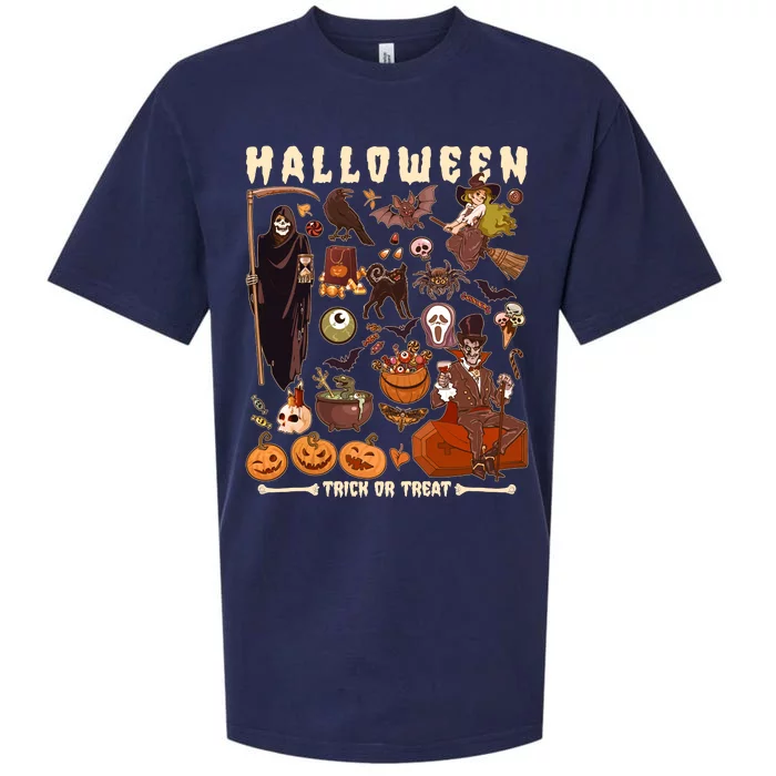 Halloween Trick Or Treat Sueded Cloud Jersey T-Shirt