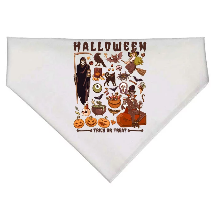 Halloween Trick Or Treat USA-Made Doggie Bandana