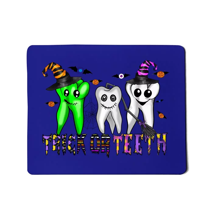 Halloween Trick Or Teeth Dentist Teeth Witch Dental Life Gift Mousepad