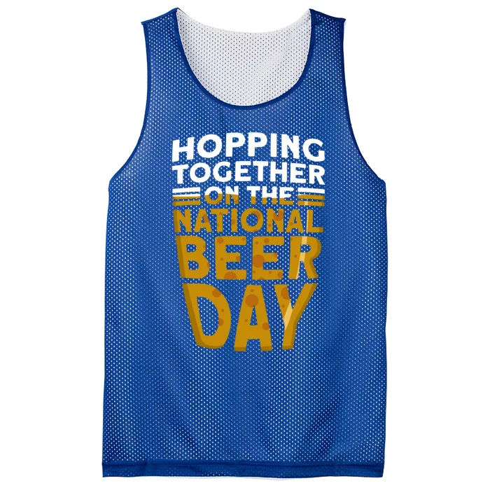 Hopping Together On The National Beer Day Gift Beer Day Beer Meaningful Gift Mesh Reversible Basketball Jersey Tank