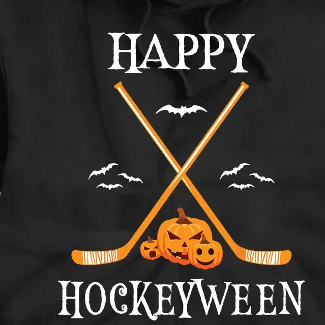 Hat Trick Or Treat Funny Hockey Halloween Costume Boyshat Trick Or Treat Fu Tie Dye Hoodie