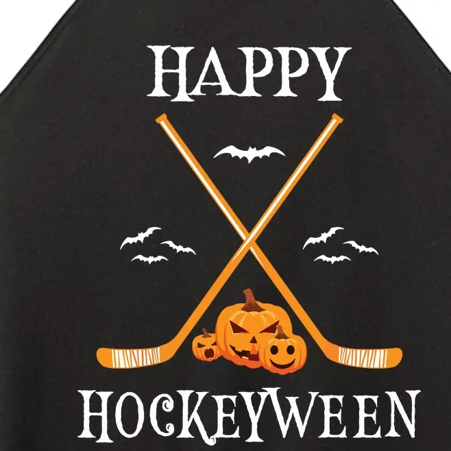 Hat Trick Or Treat Funny Hockey Halloween Costume Boyshat Trick Or Treat Fu Women’s Perfect Tri Rocker Tank