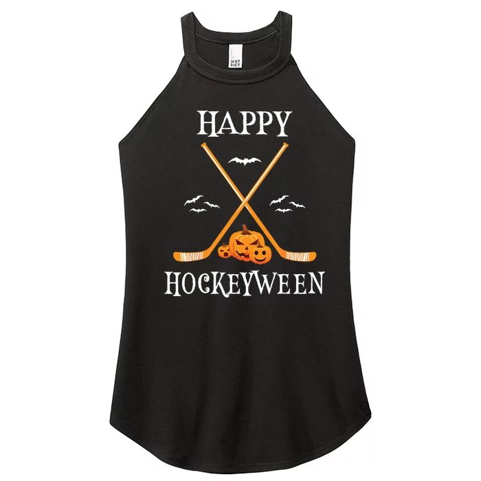 Hat Trick Or Treat Funny Hockey Halloween Costume Boyshat Trick Or Treat Fu Women’s Perfect Tri Rocker Tank