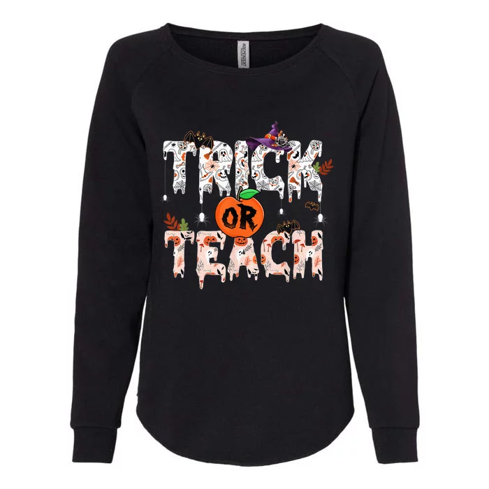 Halloween Trick Or Teach Funny Teacher Halloween Costume Womens California Wash Sweatshirt