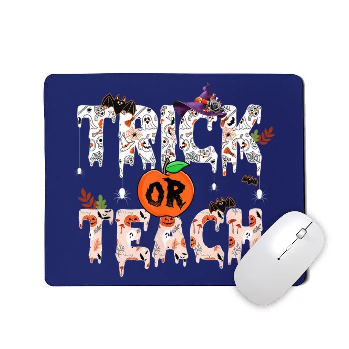 Halloween Trick Or Teach Funny Teacher Halloween Costume Mousepad