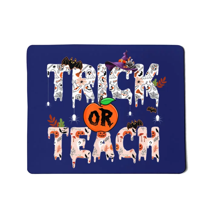 Halloween Trick Or Teach Funny Teacher Halloween Costume Mousepad