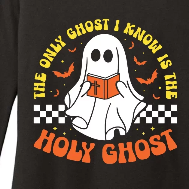 Halloween The Only Ghost I Know Is The Holy Ghost Christian Womens CVC Long Sleeve Shirt