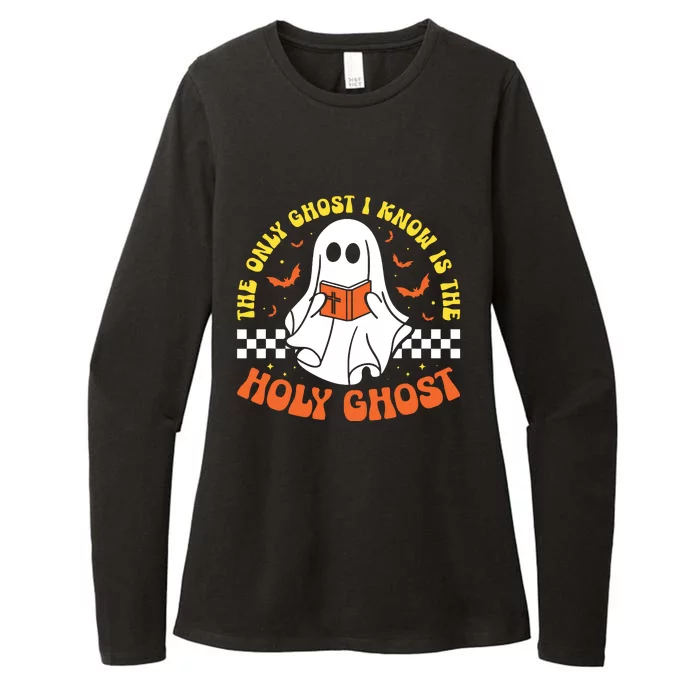 Halloween The Only Ghost I Know Is The Holy Ghost Christian Womens CVC Long Sleeve Shirt