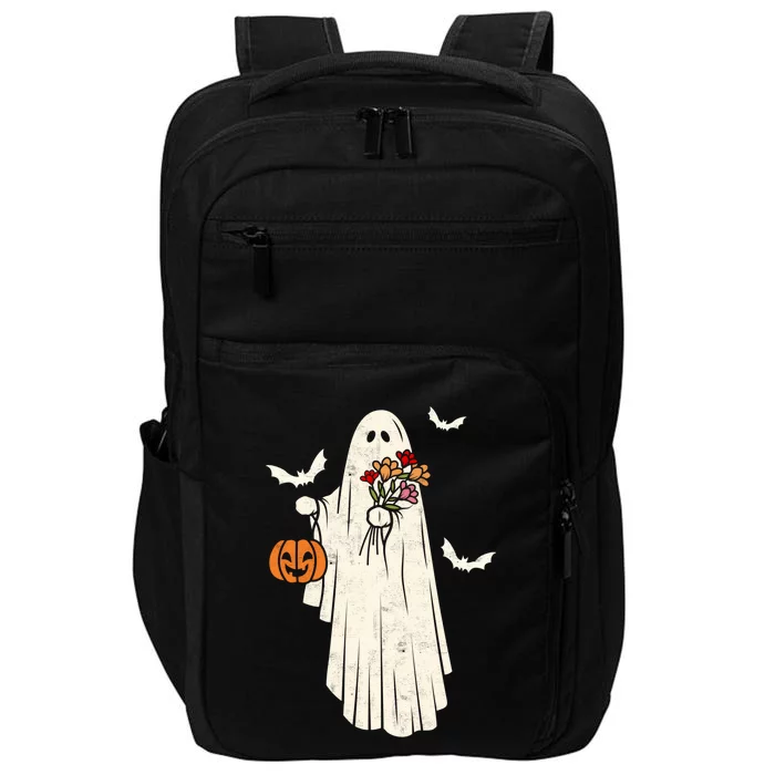 Halloween Trick Or Treat Scary Ghost Spooky Season Retro Gift Impact Tech Backpack