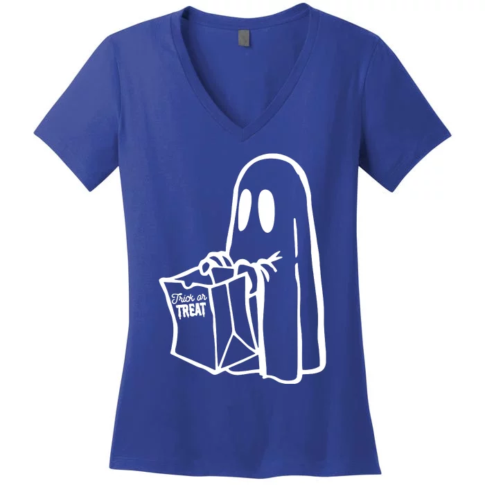 Halloween Trick Or Treat Women's V-Neck T-Shirt