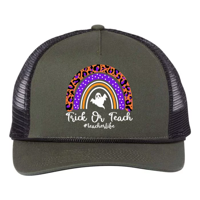 Halloween Trick Or Teach #Teacher Life Retro Rope Trucker Hat Cap