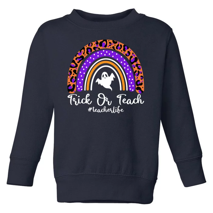 Halloween Trick Or Teach #Teacher Life Toddler Sweatshirt