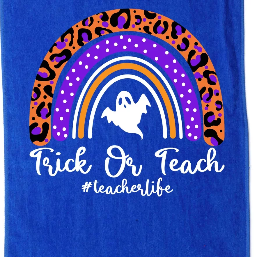 Halloween Trick Or Teach #Teacher Life Platinum Collection Golf Towel