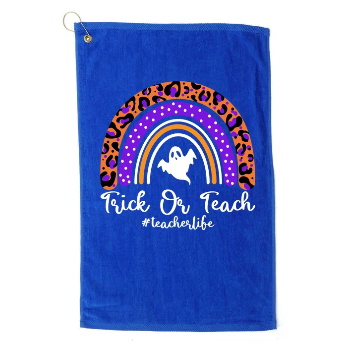 Halloween Trick Or Teach #Teacher Life Platinum Collection Golf Towel