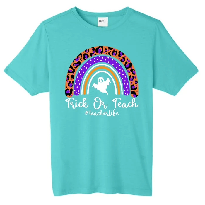 Halloween Trick Or Teach #Teacher Life ChromaSoft Performance T-Shirt