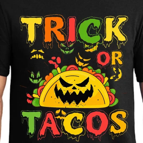 Halloween Trick Or Tacos Mexican Food Costume Pajama Set