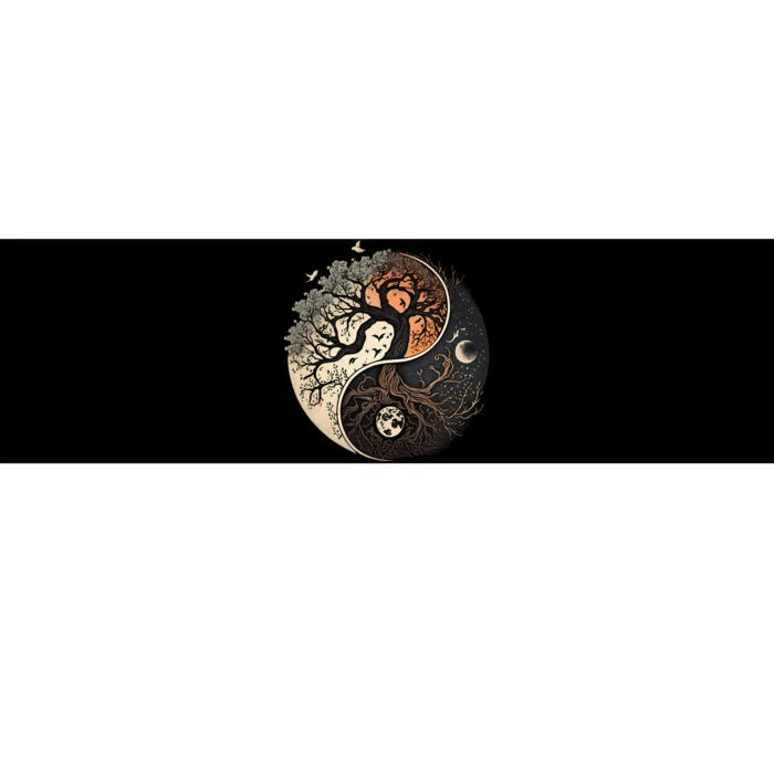 Harmonious Tree Of Life Yin Yang Bumper Sticker