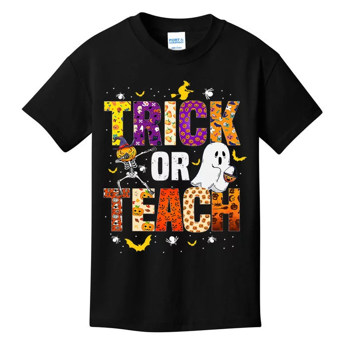 Halloween Trick Or Teach Funny Costume Teacher Halloween Kids T-Shirt