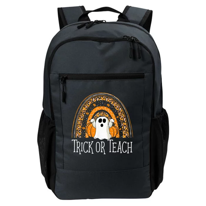 Halloween Trick Or Teach Ghost Rainbow Daily Commute Backpack