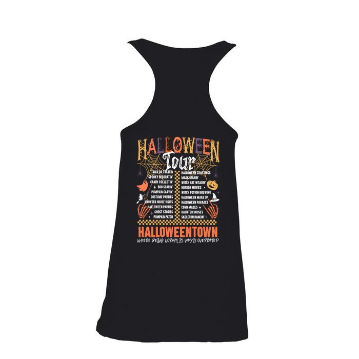 Halloween Tour Official Front And Back Front & Back Ladies Essential Flowy Tank