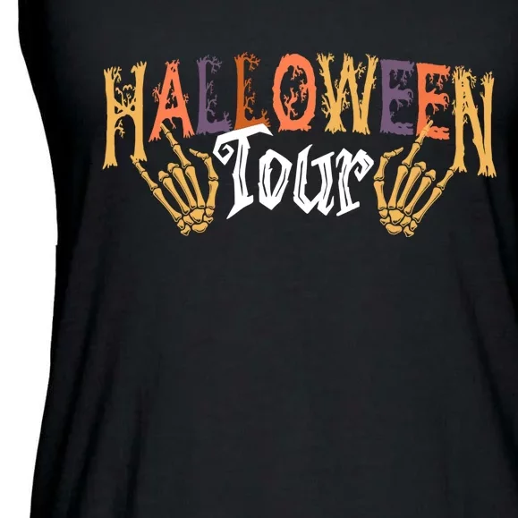 Halloween Tour Official Front And Back Front & Back Ladies Essential Flowy Tank