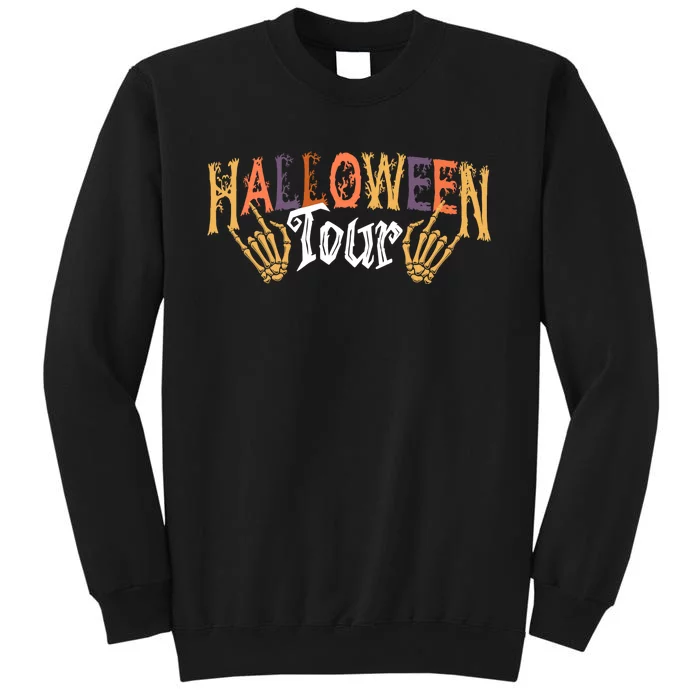 Halloween Tour Official Front And Back Front & Back Tall Sweatshirt