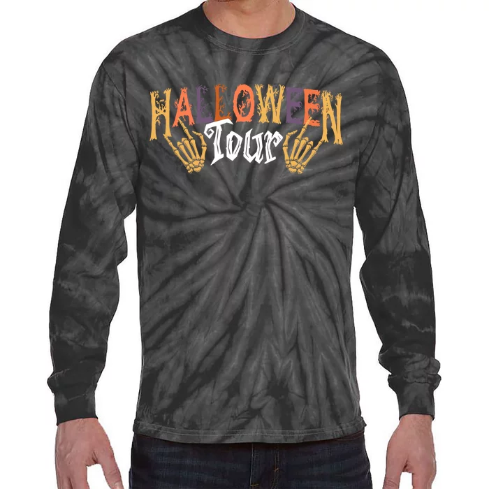 Halloween Tour Official Front And Back Front & Back Tie-Dye Long Sleeve Shirt