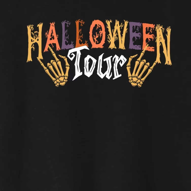 Halloween Tour Official Front And Back Front & Back Women's Crop Top Tee