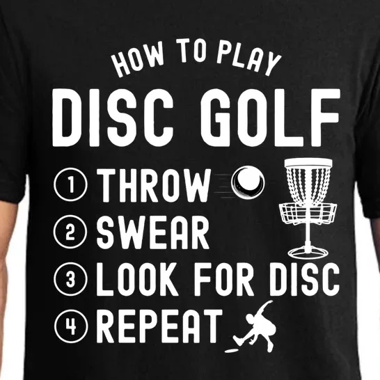 How To Play Disc Golf Funny Gift Pajama Set