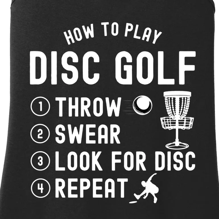 How To Play Disc Golf Funny Gift Ladies Essential Tank