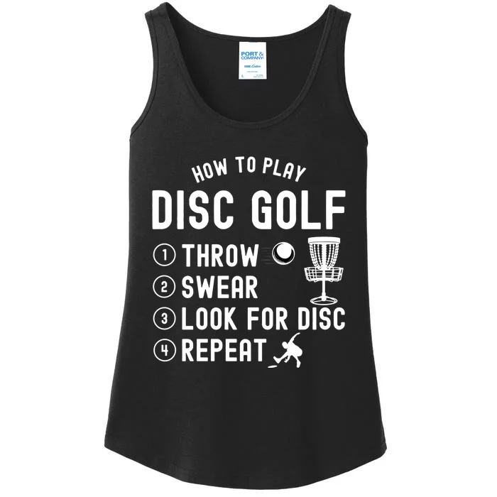 How To Play Disc Golf Funny Gift Ladies Essential Tank