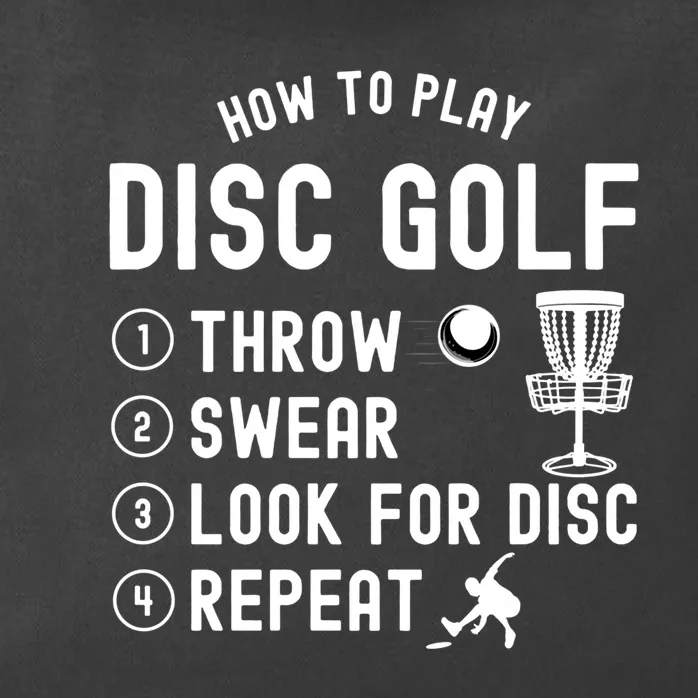 How To Play Disc Golf Funny Gift Zip Tote Bag