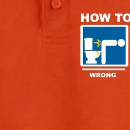 How To Poop Wrong Right Funny Meme Dry Zone Grid Performance Polo