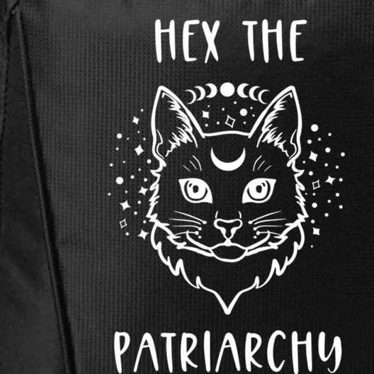 Hex The Patriarchy Feminism And Feminist Witch Moon Phase Meaningful Gift City Backpack