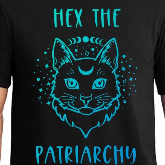 Hex The Patriarchy Feminism And Feminist Witch Moon Phase Meaningful Gift Pajama Set